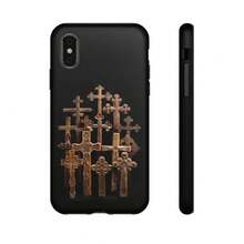 Cruces de Madera Talladas, Ornamentación Decorativa Bizantina, Arte Cristiano Ortodoxo, Funda para iPhone,  Galaxy, HONOR, , OPPO - Multicolor - Ver 2