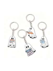 4/8pcs Halloween Pendant Keychains - Cute Cartoon Pendant Keychains, Perfect Party Gifts And Decorations - Multicolor - View 9
