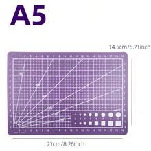 A3 A4 A5 尺寸單面印刷桌面多功能紫色切割墊，DIY 手作切割墊 - 紫色A3+A4+A5 - 查看 5