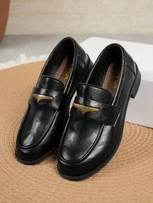 SHIHUA Loafers Spring/Summer New Soft Sole Slip-On Shoes Retro British Style Round Toe Commuter Shoes - Black - View 5