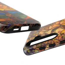 Funda para Teléfono Árbol de la Vida: Arte en Vidrio Manchado, Protección de Doble Capa para iPhone, HONOR, , OPPO - Multicolor - Ver 3