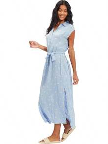 Vestido Midi  Lovely Ways con Botones Frontales, Vestido Informal para Mujer - Rojo (Red Clay) - Ver 5