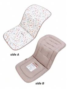 1 pieza Cojín cómodo para silla de paseo de bebé, almohadilla reversible para trona - Multicolor - Ver 10