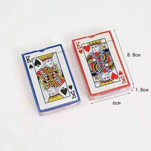 Standard Waterproof Playing Cards, Durable Plastic Card Deck, Smooth Surface Card Games, Suitable For Party Night, Family Gathering, Adult Game Night, Tabletop Game Accessories - Red - View 2