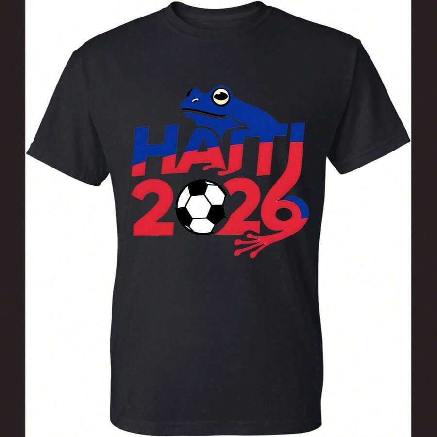 ALLNTRENDS Camiseta de Fútbol para Hombre Haití Rana 2026 Copa - Blanco - Ver 1
