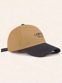 1pc Unisex Dual-Tone Baseball Cap, COMPORT FACT1911 Embroidered Dad Hat, Vintage Curved Brim, Adjustable Breathable, Suitable For Spring, Autumn, Summer Streetwear - A - View 15