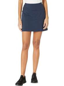 Go Walk Go Flex Falda de Talle Alto con Bolsillos Skort (Falda con pantalón Corto) para Mujer - Flor de orquídea (Orchid bloom) - Ver 12