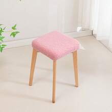 Teddy Fleece Square Stool Cover, Elastic Full Coverage Stool Slipcover For Home - Multicolor - View 8