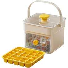 1pc 68-Slot Double-Layer Tray, One-Touch Pressing Type Ice Tray With Built-In Spoon For Quick Ice Making, Easy Release, Suitable For Home Use, Portable Freezing Container, Household Storage Box, Fun DIY Set With Storage Box And Spoon, 68-Slot Double- - Multicolor - View 10