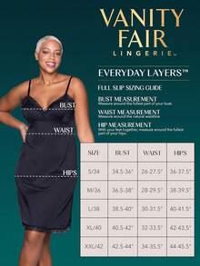 Rosette Lace Full Slip Enagua Completa para Mujer - 22 pulgadas - Encaje - Negro - Ver 5