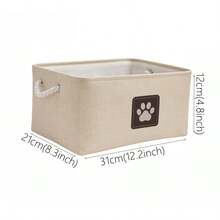 Foldable Fabric Pet Toy Storage Basket, Large Capacity Pet Toy Storage Box With Comfortable Handle, Foldable, Suitable For Accessories, Toys, Coats And Clothing - Multicolor - View 13