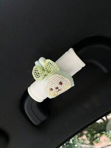 Cute Rabbit Car Roof Handle Cover, Creative Car Interior Door Handle Sleeve, Handle Protector, Car Handle Cover, Car Interior Accessories - Rabbit - View 7