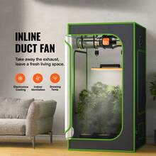 Inline Duct Fan, 6 Inch 400 CFM With Variable Speed Controller, Quiet Exhaust Fan With AC Motor For Cooling Boost, Tents, Hydraulics - Ac6 Pulgadas - View 2