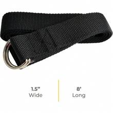 10-Pack Yoga Strap, 8-Foot Yoga Straps With Anti-Slip D-Ring Buckle, Adjustable Leg Stretching Strap, Exercise Stretch Strap For Muscle And Hamstring Stretch - Black - View 6