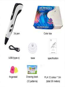 3D Drawing Pen, DIY Painting Printing Pen, 3D Graffiti, Type-C USB Interface, Batteryless, Suitable For DIY Creative Art Graffiti Drawing 3D Pen Set, Suitable For Birthday Gift, Christmas Gift, Creative Holiday Gift - View 11