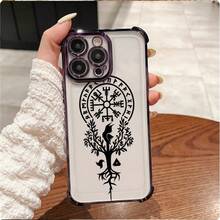 2026Una funda para teléfonoMysterious and World Tree Raven La lente de cuatro esquinas completamente a prueba de golpes.Funda transparente suave y anti-caídas para 17 16 15 14 13 12 11 X XS XR Plus Pro promax La mejor opción para regalos de Navidad. - Multicolor 4 - Ver 1