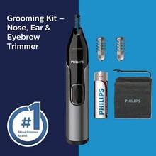 PHILIPS Nose Hair Trimmer, Series 3000 Nose Ear And Eyebrow Trimmer Showerproof With Protective Guard System, Battery-Operated, No Pulling - Gifts For Men - Multicolor - View 10