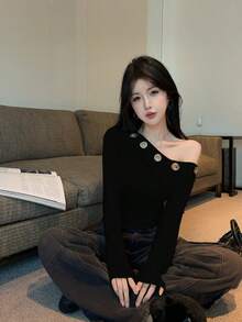 Women Tops - Black - View 2