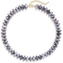 Collar de cuentas acrílicas de colores para mujer, collar personalizado, collar de playa; accesorios de joyería hechos a mano con cuentas para vacaciones - Multicolor - Ver 2