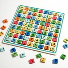 Wooden 9x9 Sudoku Board Game For Kids 3+, Colorful Number Blocks Logical Reasoning Puzzle Toy, Montessori Math Concentration Training Educational Desktop Game, Parent Interactive Brain Game Gift For Boys Girls - Multicolor - View 6