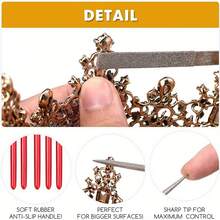 5pcs/10pcs Diamond Mini Needle File Set Portable Tools Ceramic Craft Woodworking Files Jewelry Polishing Carving Small Files - Style a - View 8