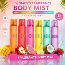 Wish 8.0 Fl Oz Women's Body Mist – Mango & Black Currant Pink Pepper – Orris Jasmine Lotus Patchouli Brown Sugar Vanilla – Designer Inspired Fruity Floral Scent – Refreshing Long Lasting For Party, Everyday Use – Ideal Gift For Girlfriend, Best Friend,Mom - Juicy Mango - 查看 1