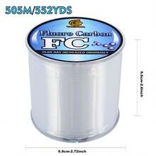 High-Strength And Wear-Resistant Monofilament Fishing Line 505M-552YDS Transparent Fluorocarbon Line, Fast Water Cutting, Anti-Curling, Durable Main Line 0.165mm-0.475mm, Multiple Models Available, Suitable For Various Fishing Scenes - White - View 4