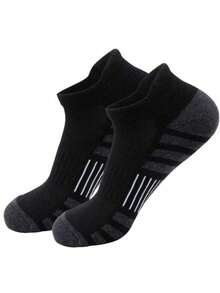 3/5/10/12/15/30 Pairs Of Men's Thickened Ankle Socks, Sports Running Socks, Low-Cut Casual Sports Socks, Ankle Socks, Unisex, Men's Boat Socks, Men's - Multicolor - View 6