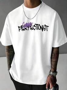 Men's Casual Short-Sleeve T-Shirt, Vintage And Original Style, Perfect For Summer - 白色 - 查看 1
