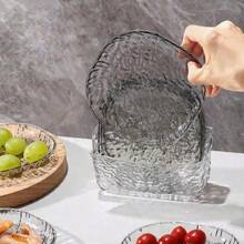 8-Piece Transparent Plastic Household Bone Plate, Dining Table Waste Bone Plate, Small Cutting Board, Fruit Snack Plate, Dried Fruit Snack Plate - Multicolor - View 6