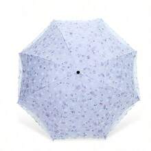 1pc Double Layer Floral Lace Pocket Sun Umbrella, UV Protection, Sun And Rain Dual Use, Compact And Portable, Suitable For Outdoor, Beach, Rainy Day Use. - Lace Double-layer Umbrella - View 9