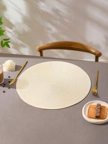 Bộ 1/4/6 miếng lót bàn ăn tròn đan, 15 inch, có thể giặt, chống trượt, chịu nhiệt, dùng trang trí bàn, lót bình hoa, phù hợp cho nhà bếp, phòng ăn, tiệc sinh nhật, đám cưới, tiệc đón bé sơ sinh, mùa tựu trường, tụ họp gia đình và các dịp khác - Nhiều màu - Xem 3