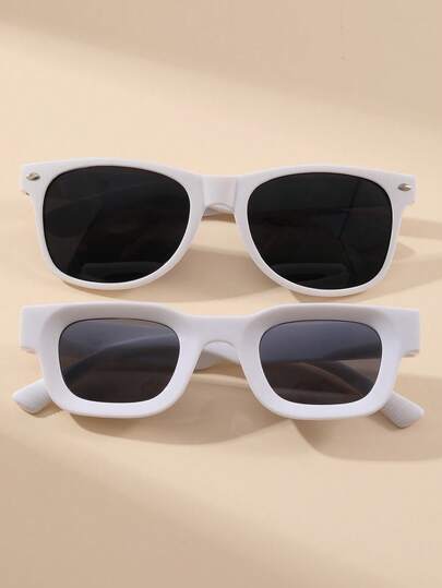 1 Pair/2 Pairs Men's & Women's Fashion Retro Rectangular Glasses, Made Of High-Quality Materials, Lightweight And Comfortable, Luxury Brand Designer Eyewear. Fashion Tropical Beach Vacation, Vacation Outfit, Classic Driving, Fishing, Travel, Shopping, Outdoor Sports, Tourism, Camping, Hiking, Casual Eye Protection, Anti-Glare, .