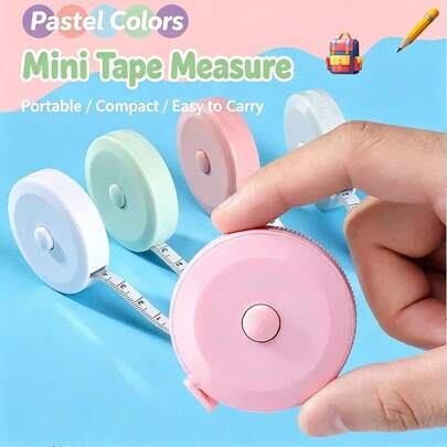 4 ชิ้น ตลับเมตรอัตโนมัติแบบดึงกลับได้, ตลับเมตรพลาสติกนุ่มพกพา, เครื่องมือวาดภาพศิลปะ, เครื่องมือวัด, งานฝีมือ DIY นักเรียน การตัดเย็บ, เครื่องมือวัดตกแต่งบ้าน, ความยาว 150 ซม./59 นิ้ว, ออกแบบดึงกลับได้พกพา, สามารถใช้เป็นของขวัญวันเกิด ฮาโลวีน และวันหยุดอื่นๆ