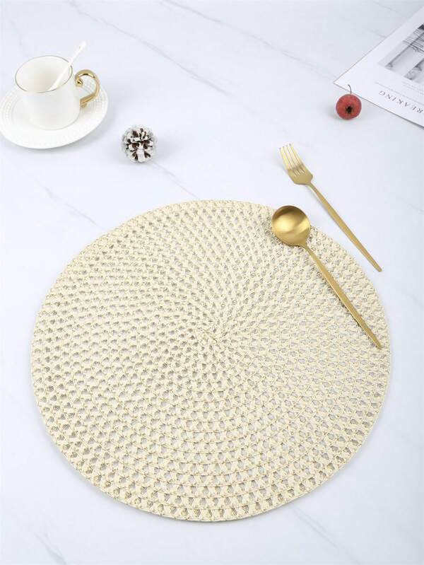 Jogo de 1/4/6/12 jogos americanos redondos estilo boémio, tapetes antiderrapantes para cozinha e mesa de jantar, adequados para festa, aniversário, casamento e mesa de café (Nota: este produto é feito de papel, não é lavável), adequados para decoração de outono e arrumação interior
