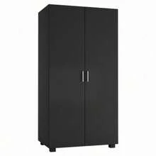 Kids 2-Door Wardrobe - Black - View 4