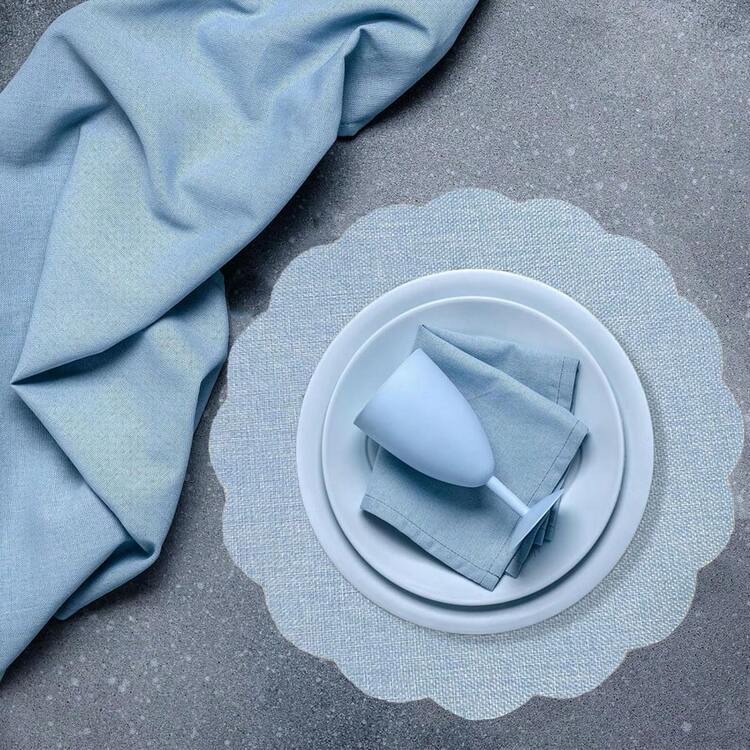 12/24/50/100入 花卉蕾絲亞麻餐墊 33.5cm圓形花朵造型桌墊 可重複使用 秋季婚禮用 棕色鄉村風 晚餐派對節日農舍裝飾 - 彩色 - 查看 5