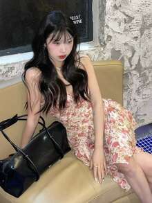 韓系Ins風鬆弛感極簡腋下包 小眾設計大容量托特包 女款時尚通勤外出手提單肩托特包 - 黑色 - 查看 3