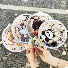 4pcs Cute Cat Folding Fans - Lucky Cat Design, 2-In-1 Cooling Portable Handheld Fan, With Storage Bag, Summer Accessory, Holiday Gift (Cat Pattern Style) - Reflector - View 14
