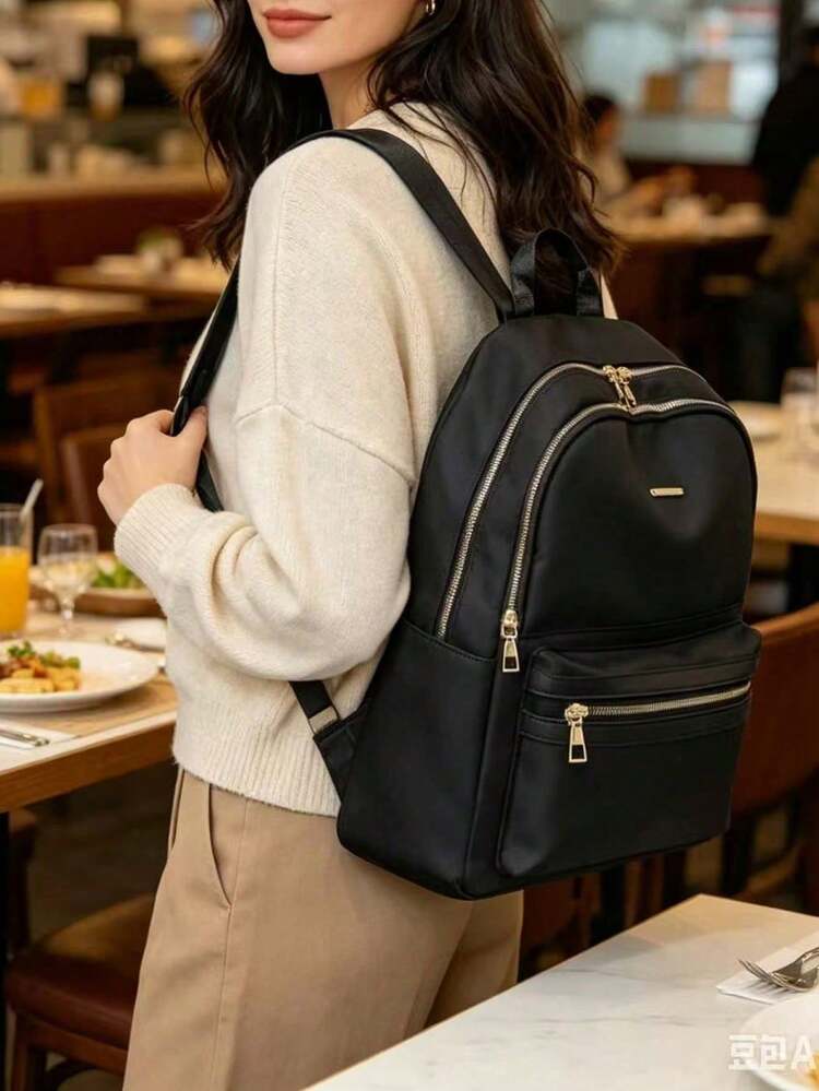Women Fashion Backpacks - Army Green - View 1