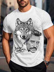 Envío Local - Despacho desde DE/IT/FR/ES/PL - Camiseta Ligera de Inspiración Vintage Unisex - Camiseta para Hombre - Ropa Masculina - Manga Corta Casual con Cuello Redondo, Top para Eventos Especiales Diarios, Prenda Esencial Corta, Ho - A - Ver 1