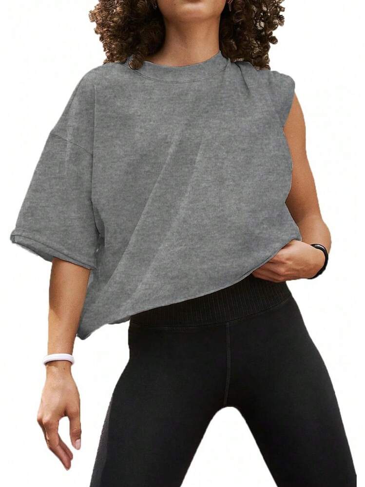 Camisetas Cortas de Manga Corta para Mujer, Estilo Casual, Básicas, de Algodón, para Yoga, Running y Deportes - Amarillo cálido - Añade 15
