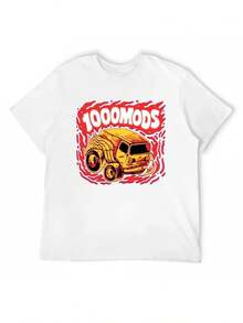 1000Mods Tour Australia T-Shirt Essential T Shirt Summer Clothes Heavyweights Men'S Oversized T Shirt Men Clothing Streetweartops - White - View 1