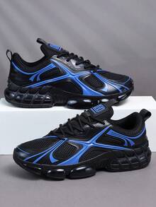 Men's Sports Shoes, Casual Running Shoes, Jogging Shoes, Walking Shoes, Low-Top Fashion Gradient Color Sports Shoes, Tennis Streetwear - Blue - View 4