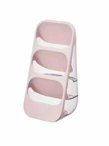 1/2/3pcs Pink/White Desktop Storage Box + 2 Transparent Single Compartment Storage Box/Set, Large Capacity Partitioned Marker Storage Rack, Multi-Functional Stationery Storage Box, Visible Transparent Desktop Organizer, Thickened Durable Classificati - Type a - View 16