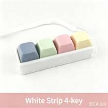 Creative Macaron Color Keycap Stress Relief Toy Square 4-Key Mechanical Keyboard Keycap Stress Relief Toy - Multicolor - View 7