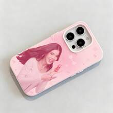 Tema de belleza rosa de Kendall Jennerfunda de teléfono Fundas compatibles con ,Apple,VIVO,OPPO,,, y Honor.Fabricadas en silicona TPU,ofrecen protección contra golpes y caídas. - Rosa - Ver 6