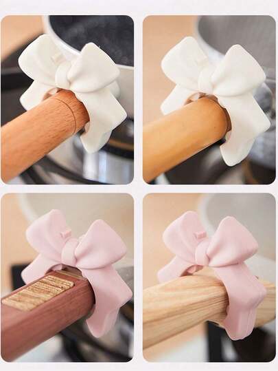 1/3/5pcs Butterfly Clip Spoon/Utensil Holder, Suitable For Daily Kitchen Use, Space-Saving, Easy To Store And Clean, Spoon Rack, Kitchen Supplies, Kitchen Tools, Kitchen Essentials, Tableware Rack, Spoon Rack, Chopstick Rack