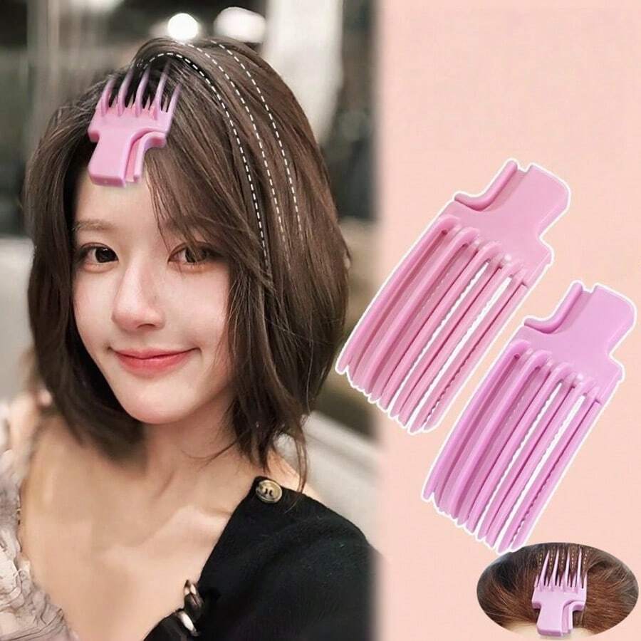 1pc High Skull Top Artifact, Wind Plastic Comb, Height Increasing Minimalist New Style Ins Korean Style Bangs, Fluffy Clip, Fluffy Hair, Makeup Hair Clip - One Size - View 1