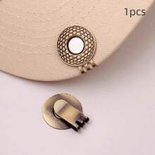 1pc Golf Hat Button Clip, Metal Material, Magnetic Hat Clip, No-Sew Adsorption Decorative Accessory, Suitable For Collar, Cuff, Pant Leg. Hat Fixing Buckle, Multi-Purpose Use, Holiday, Christmas, Birthday Gift, 6 Colors Available - A - View 17